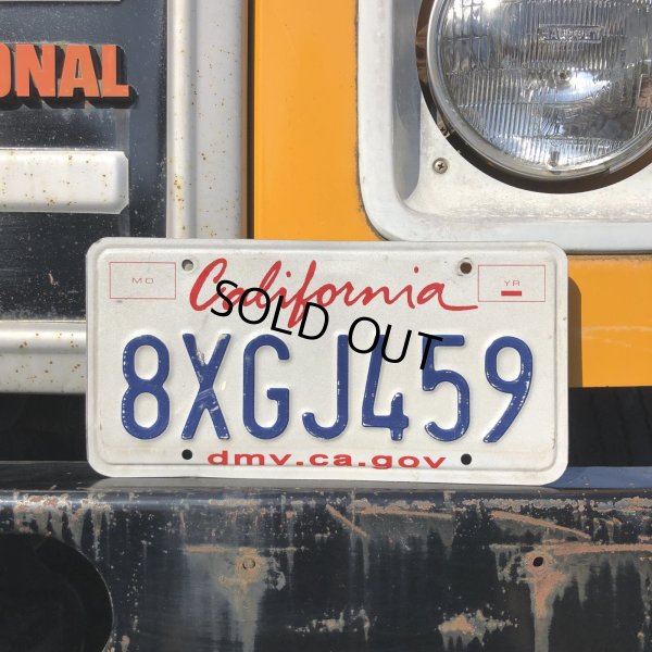 画像1: Original USA California License Plate 8XGJ459 (R918)