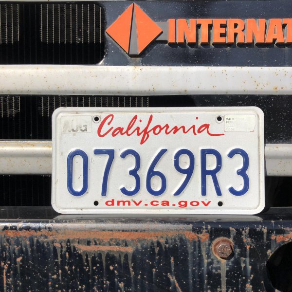 画像1: Original USA California License Plate 07369R3 (R922)