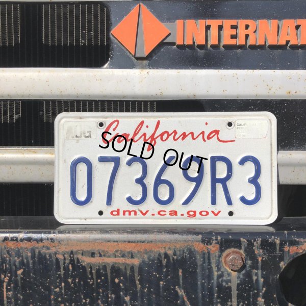 画像1: Original USA California License Plate 07369R3 (R922)