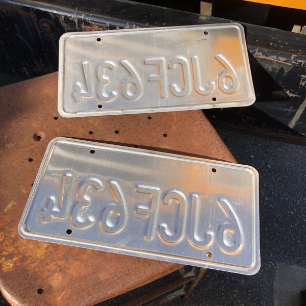 画像2: Original USA California License Plate 6JCF634 SET (R912)