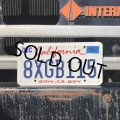 Original USA California License Plate 8XGB115 (R923)
