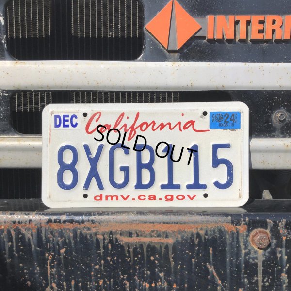画像1: Original USA California License Plate 8XGB115 (R923)