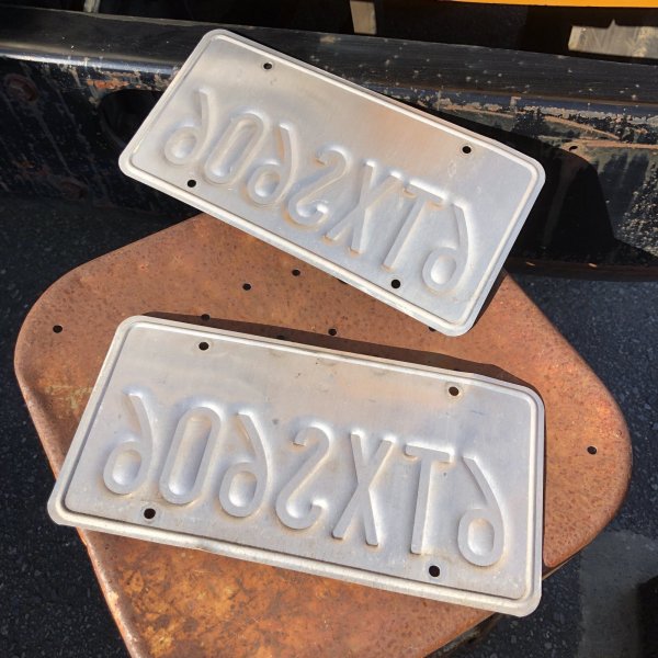 画像2: Original USA California License Plate 6TXS606 SET (R913)