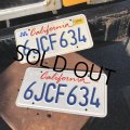 Original USA California License Plate 6JCF634 SET (R912)
