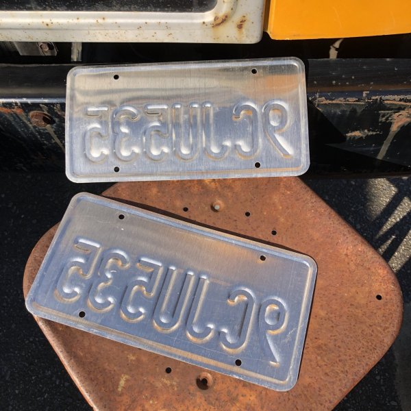 画像2: Original USA California License Plate 9CJU535 SET (R906)