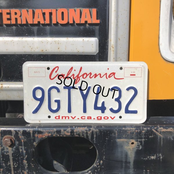 画像1: Original USA California License Plate 9GTY432 (R914)