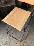 画像3: Vintage Metal Canvas Folding Camp Chair (R930)