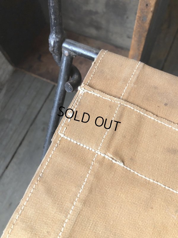 画像17: Vintage Metal Canvas Folding Camp Chair (R930)