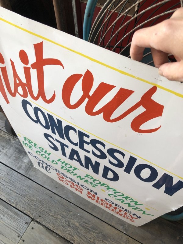 画像13: Vintage Concession Stand Hand Painted Store Sign (R931)