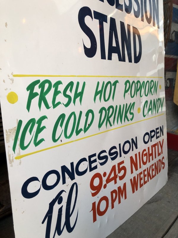 画像6: Vintage Concession Stand Hand Painted Store Sign (R931)