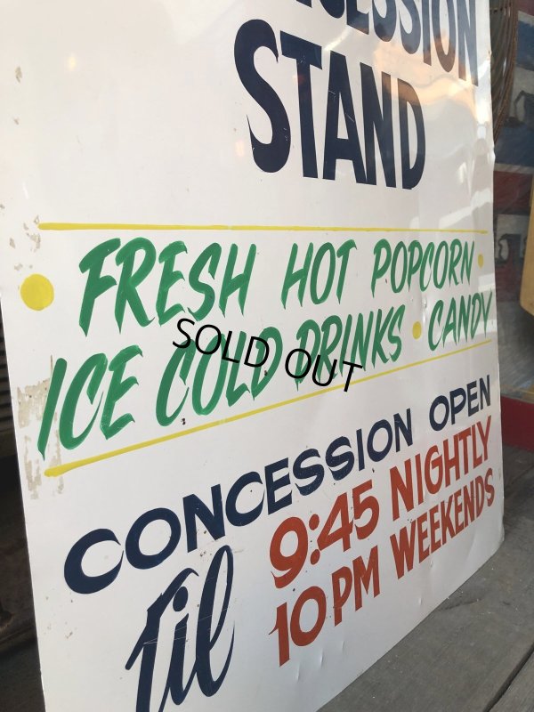 画像6: Vintage Concession Stand Hand Painted Store Sign (R931)