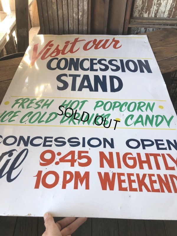 画像14: Vintage Concession Stand Hand Painted Store Sign (R931)