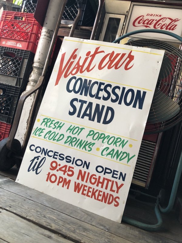 画像10: Vintage Concession Stand Hand Painted Store Sign (R931)