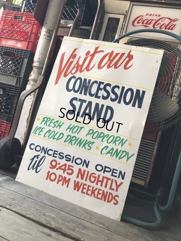 画像10: Vintage Concession Stand Hand Painted Store Sign (R931)