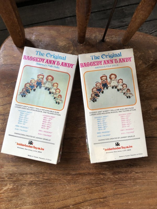 画像10: 70s Vintage Knickerbocker Raggedy Ann ＆ Andy MIB Doll SET (R934)