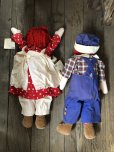 画像20: 80s 90s Vintage KUSUNOKI Limited Edition RaggedyAnn&Andy Doll SET 77cm (R936)