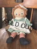 70s Vintage Raggedy Ann Doll 50cm (R940)