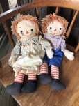 画像1: 70s VintageKnickerbocker RaggedyAnn&Andy Doll SET 48cm (R937) (1)