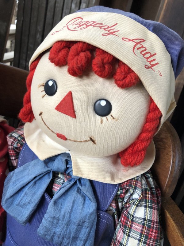 画像3: 80s 90s Vintage KUSUNOKI Limited Edition Raggedy Ann & Andy Doll SET 77cm (R936)