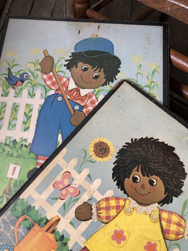 画像5: 70s Vintage Lyn Raggedy Ann ＆ Andy Wall Hangings SET (R933)