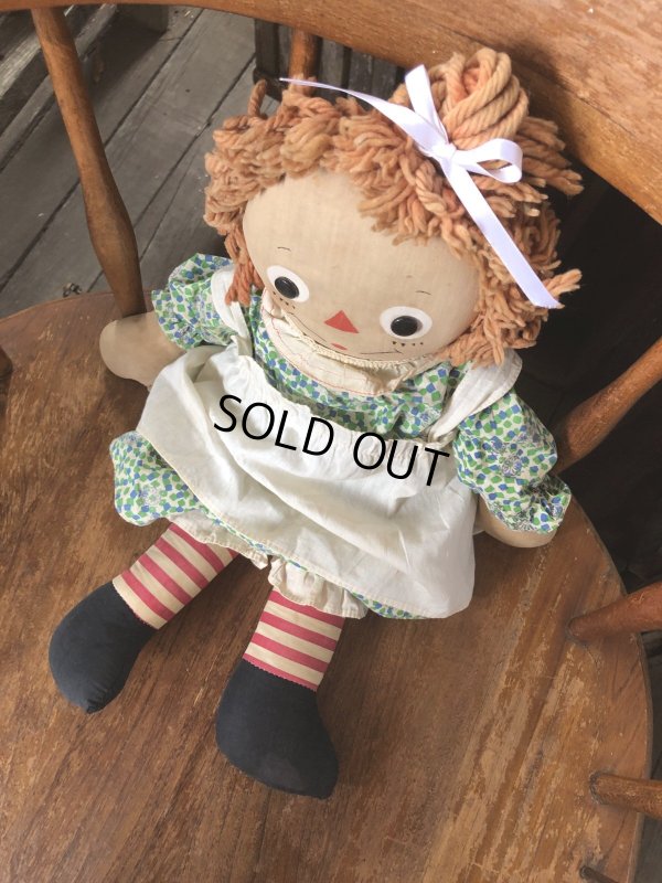画像2: 70s Vintage Raggedy Ann Doll 50cm (R940)