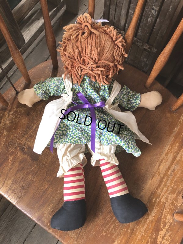 画像10: 70s Vintage Raggedy Ann Doll 50cm (R940)