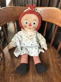 70s Vintage Raggedy Ann Doll 65cm (R939)