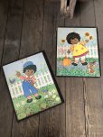画像12: 70s Vintage Lyn Raggedy Anne ＆Andy Wall Hangings SET (R933)
