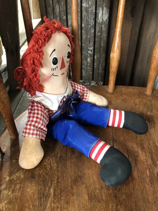 画像3: 70s Vintage Knickerbocker Raggedy Andy Doll 37cm (R935)