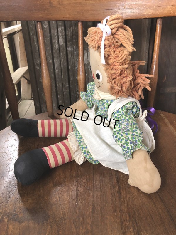 画像4: 70s Vintage Raggedy Ann Doll 50cm (R940)