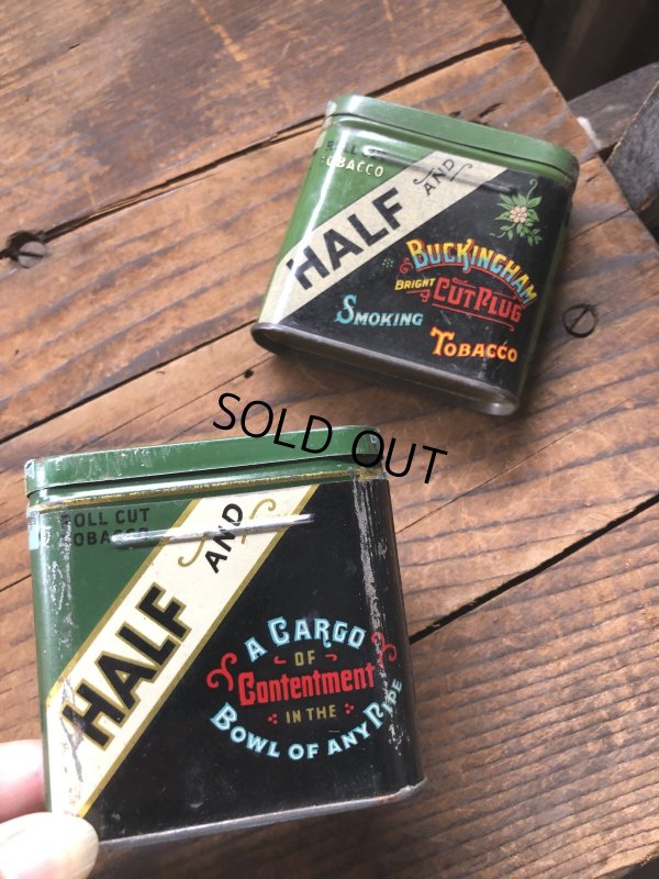 画像7: Vintage Tobacco Tin HALF AND (R943)