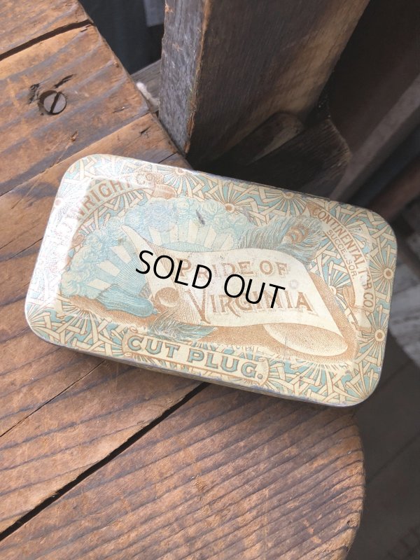 画像1: Vintage Tobacco Tin Pride of Virginia (R949)