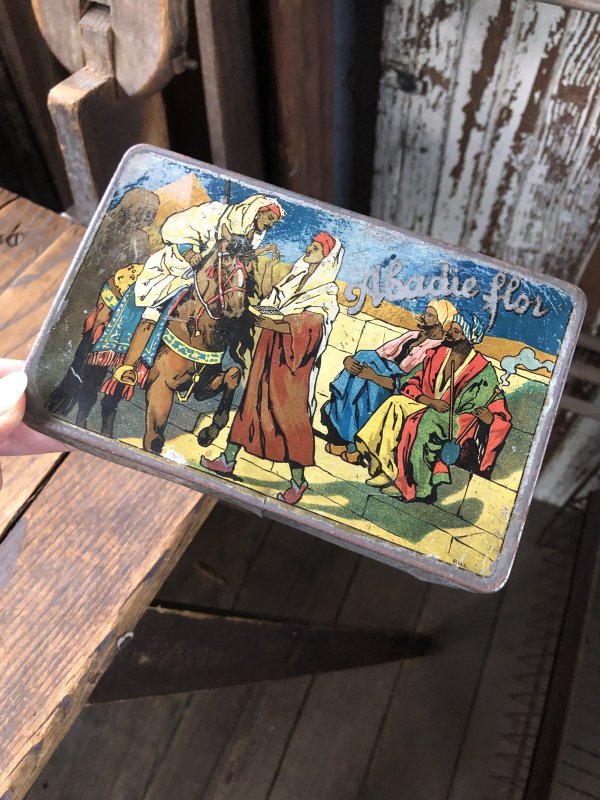 画像10: Antique Tobacco Tin Abadie Flor (R954)