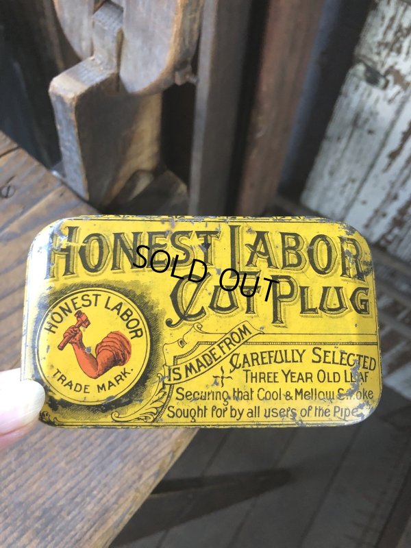 画像11: Vintage Tobacco Tin Honest Labor Cut Plug (R951)
