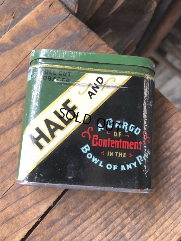 画像1: Vintage Tobacco Tin HALF AND (R943)