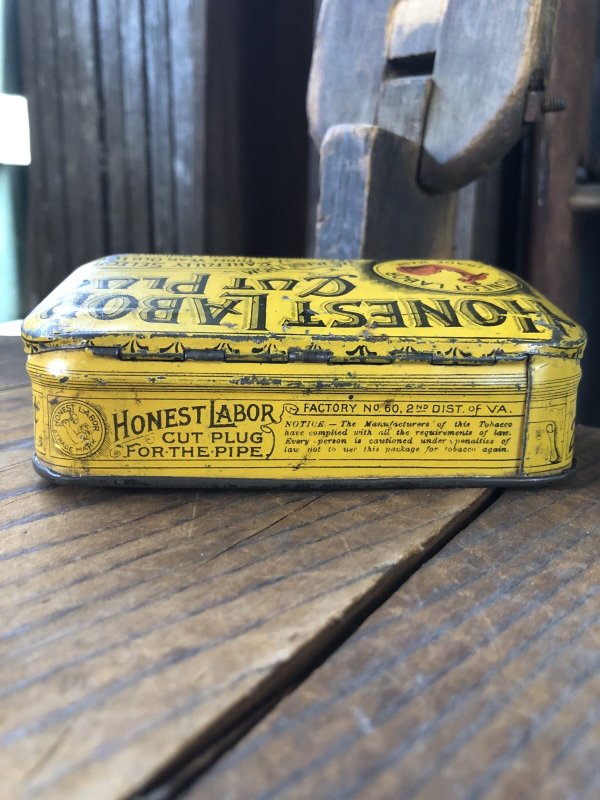 画像6: Vintage Tobacco Tin Honest Labor Cut Plug (R951)