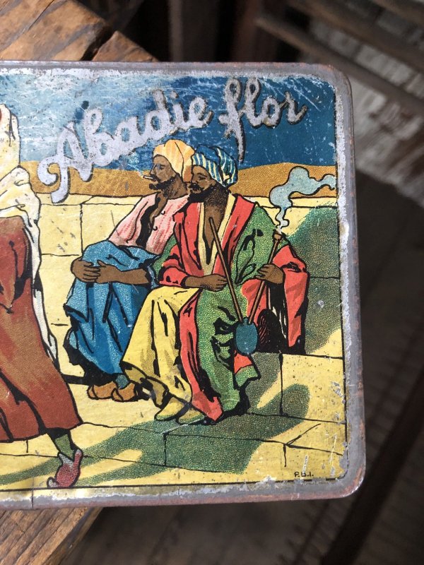 画像9: Antique Tobacco Tin Abadie Flor (R954)