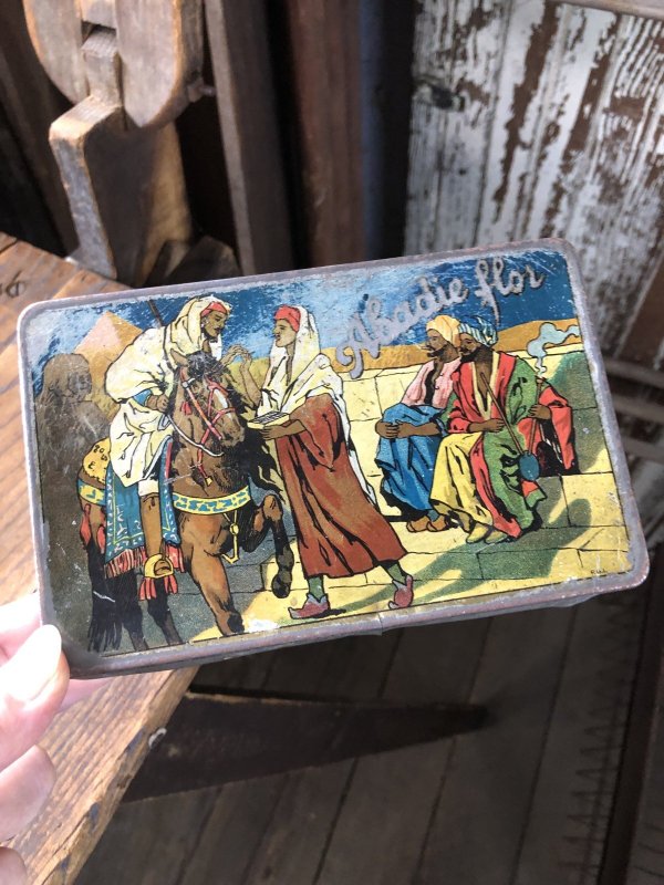 画像11: Antique Tobacco Tin Abadie Flor (R954)