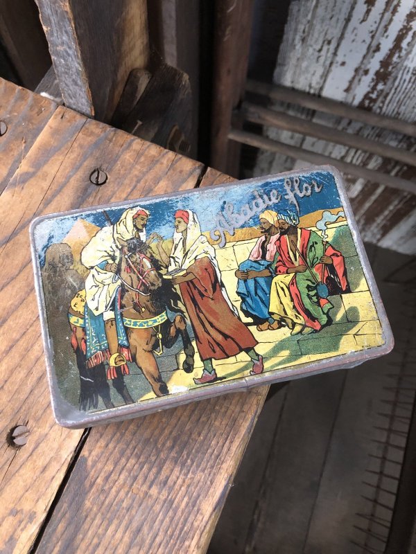 画像1: Antique Tobacco Tin Abadie Flor (R954)