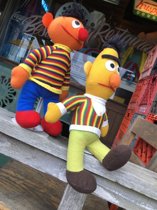 画像5: 70s Vintage SESAME STREET Ernie ＆ Bert Plush SET by Knickerbocker (R955)