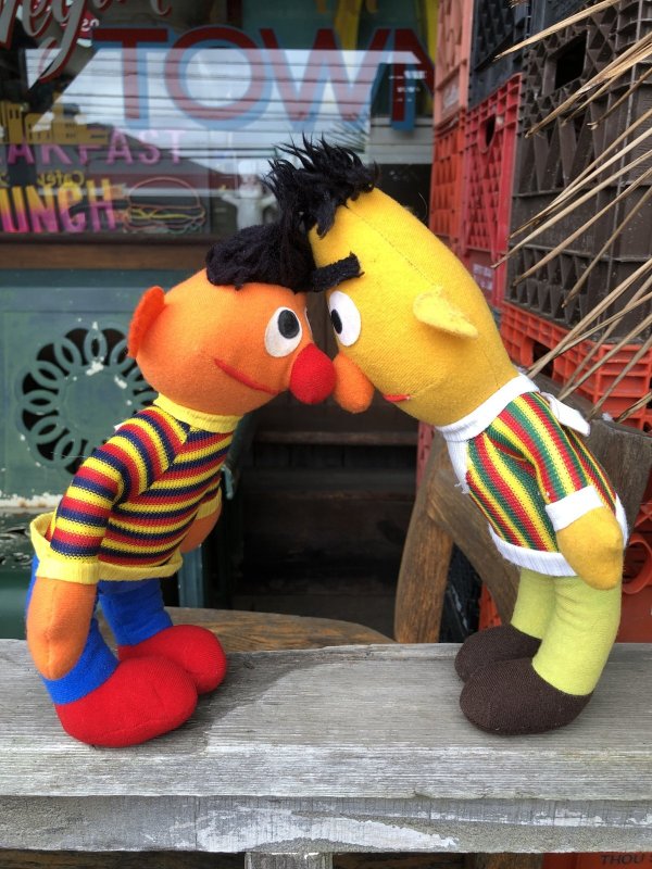 画像7: 70s Vintage SESAME STREET Ernie ＆ Bert Plush SET by Knickerbocker (R955)