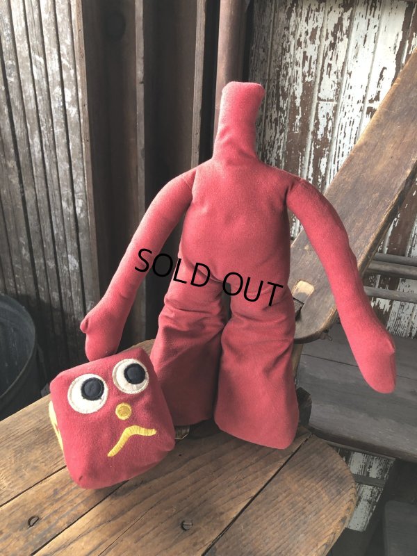 画像3: 80s Vintage Gumby and Pals G Blockhead Plush Doll (B995) 