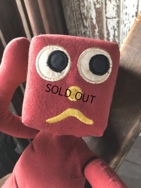 画像4: 80s Vintage Gumby and Pals G Blockhead Plush Doll (B995) 