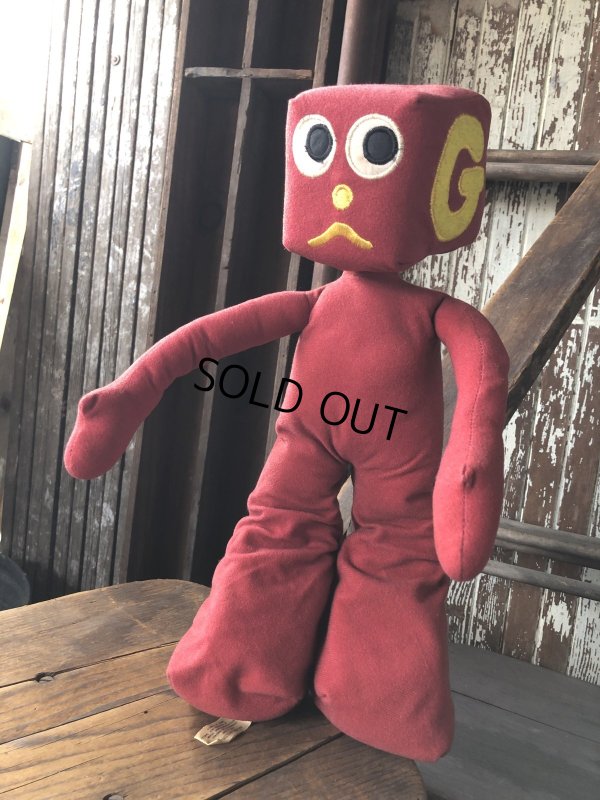 画像7: 80s Vintage Gumby and Pals G Blockhead Plush Doll (B995) 