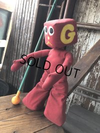 80s Vintage Gumby and Pals G Blockhead Plush Doll (B995) 
