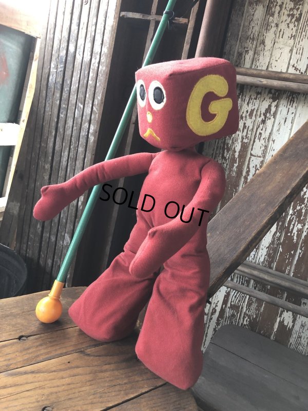 画像1: 80s Vintage Gumby and Pals G Blockhead Plush Doll (B995) 