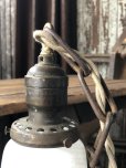 画像3: Vintage U.S.A. Milk Glass Globe Pendant Hanging Lamp (A003)