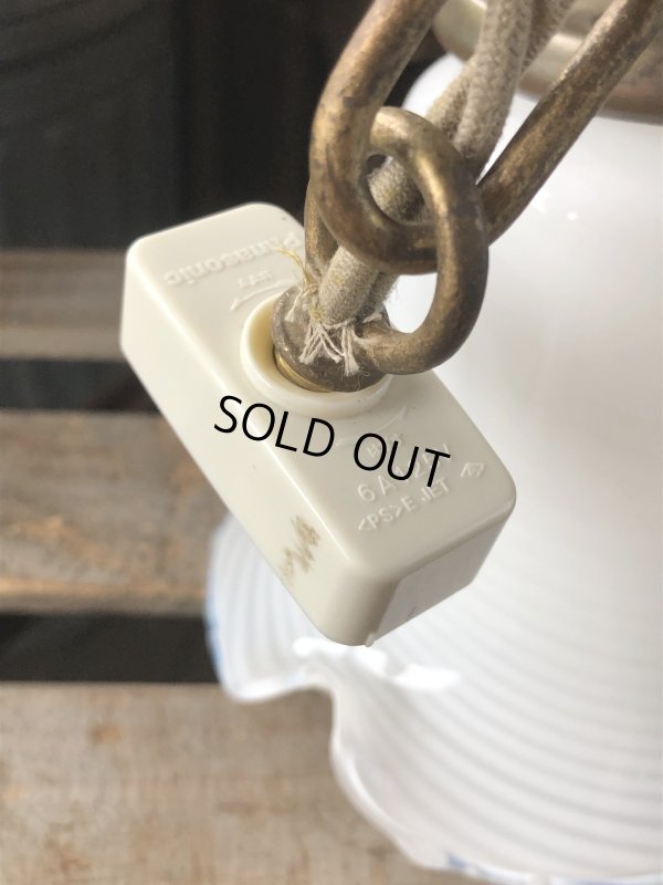 画像6: Vintage U.S.A. Milk Glass Globe Pendant Hanging Lamp (A004)