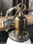 画像4: Vintage U.S.A. Milk Glass Globe Pendant Hanging Lamp (A004)