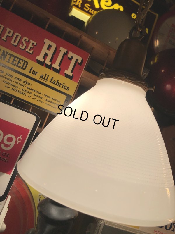 画像9: Vintage U.S.A. Milk Glass Globe Pendant Hanging Lamp (A002)